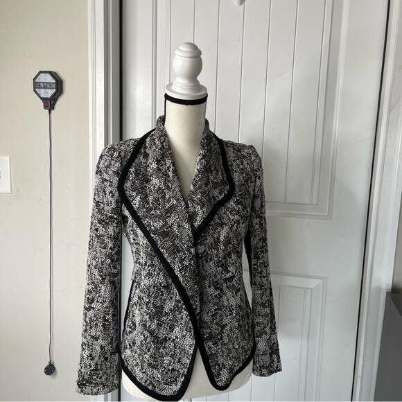 Vince open front drape boucle sweater cardigan blazer jacket size 2 - Picture 1 of 6